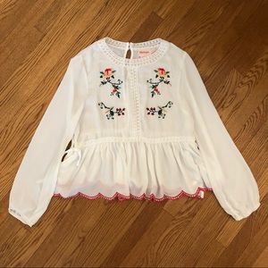Embroidered floral blouse